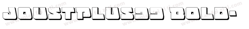 JoustPlus99 Bold字体转换